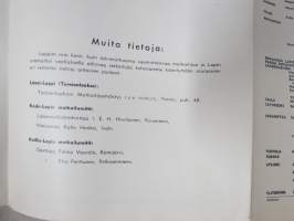 Lappi Lappland - Lapin läänin matkailulautakunnan julkaisu nr 5 -Lapin matkailukartta / juliste