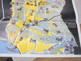 Lappi Lappland - Lapin läänin matkailulautakunnan julkaisu nr 5 -Lapin matkailukartta / juliste