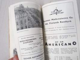 Missä ja mitä Helsingissä? Matkailijakartta 1946 Turistkarta - Vad och var i Helsingfors