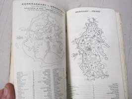 Missä ja mitä Helsingissä? Matkailijakartta 1946 Turistkarta - Vad och var i Helsingfors