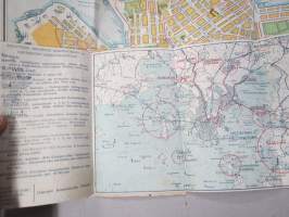 Missä ja mitä Helsingissä? Matkailijakartta 1946 Turistkarta - Vad och var i Helsingfors