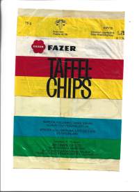 Taffel chips -  tyhjä tuotepakkaus ennen viivakoodia