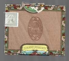 Schimmelpenninck - sikarilaatikko puuta , koko 13x16x3 cm