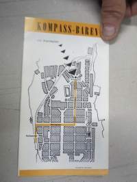 Kompass-Baren vid Ålandsplan i Mariehamn -broschyr / esite, baari / kahvila Maarianhaminassa