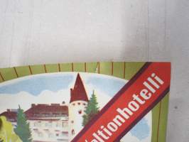 Imatran Valtionhotelli -matkalaukkumerkki