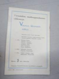 Rautateiden rengasmatkat 1939 -esite / railway roundtrips brochure