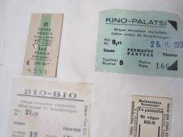 Koulutytön / nuoren neidin leikevihko / &quot;päiväkirja&quot;, johon liimattu pääsylippuja ym, paljon Talvisodan ajan asiaa, tekijä mahdollisesti kotoisin Mellilästä?