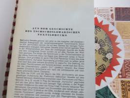Centrotex - Tsekkoslovakialaisen tekstiiliteollisuuden kangaskuosien esittelykirja v. 1956