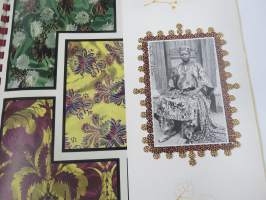 Centrotex - Tsekkoslovakialaisen tekstiiliteollisuuden kangaskuosien esittelykirja v. 1956