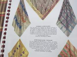 Centrotex - Tsekkoslovakialaisen tekstiiliteollisuuden kangaskuosien esittelykirja v. 1956