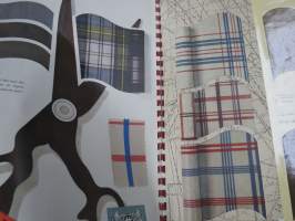 Centrotex - Tsekkoslovakialaisen tekstiiliteollisuuden kangaskuosien esittelykirja v. 1956