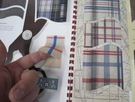 Centrotex - Tsekkoslovakialaisen tekstiiliteollisuuden kangaskuosien esittelykirja v. 1956