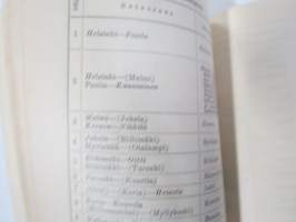 Aakkosellinen luettelo Rautatieliikennepaikoista 1942 sekä nimi- ja muista lyhennyksistä, valtionrautateiden jaosta y.m. -erinomainen apu esim. vanhojen...