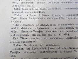Aktivisti 1930 nr 14 - Lapuanliikkeen äänenkannattaja, Lapuan kokouksen julkilausuma, 11. vuotta kaltereita maksoi 2 kommunistin ulosheittäminen, Uhkaus Kosolalle ym