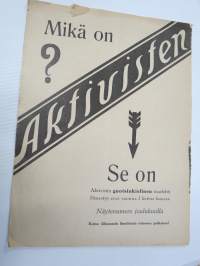 Aktivisti 1930 nr 14 - Lapuanliikkeen äänenkannattaja, Lapuan kokouksen julkilausuma, 11. vuotta kaltereita maksoi 2 kommunistin ulosheittäminen, Uhkaus Kosolalle ym