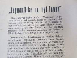 Aktivisti 1930 nr 13 - Lapuanliikkeen äänenkannattaja, Paavo Markkula vapaaksi Forssassa, On korpi noussut, Karjalan aktivisti opettaja J.A. Salo, Herää Suomi
