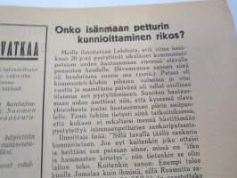 Aktivisti 1930 nr 13 - Lapuanliikkeen äänenkannattaja, Paavo Markkula vapaaksi Forssassa, On korpi noussut, Karjalan aktivisti opettaja J.A. Salo, Herää Suomi
