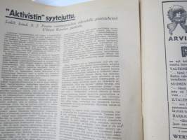 Aktivisti 1930 nr 9 - Lapuanliikkeen äänenkannattaja, Mikä mies on Vihtori Kosola - Suomalainen talonpoika Vihtori Kosola -artikkeli, Siltasaaren puusuutarit, ym.