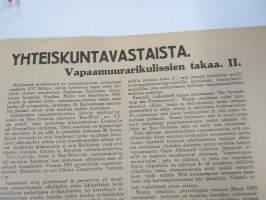 Aktivisti 1930 nr 6 - Lapuanliikkeen äänenkannattaja, Salainen kommunistipuolue Suomessa, Ukko-Pekka, Elagu Lapua, Aktivistivainoaminen on alkanut, Työmaaterrori, ym