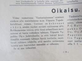 Aktivisti 1930 nr 6 - Lapuanliikkeen äänenkannattaja, Salainen kommunistipuolue Suomessa, Ukko-Pekka, Elagu Lapua, Aktivistivainoaminen on alkanut, Työmaaterrori, ym