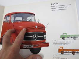 Mercedes-Benz L/LA 710, kokonaispaino 8 tn, teho 110 hv SAE, D-Benz suorasuihkutusjärjestelmä kuorma-auto -myyntiesite