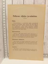 Pellavan viljelys ja valmistus