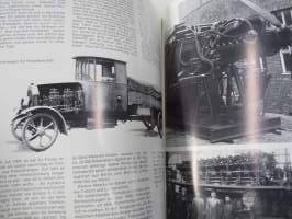 Die ersten 75 Jahre - Daimler-Benz Werk Berlin-Marienfelde -moottoritehtaan historiikki, saksankielinen, erinomainen kuvitus