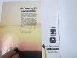 John Deere hallitsee huonotkin puintiolosuhteet, leikkuupuimuri -myyntiesite