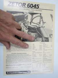 Zetor 6045 traktori -myyntiesite / sales brochure