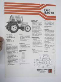 Fiat 580 DT traktori -myyntiesite