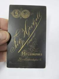 Herman Bang, Atelier Fritz Hjertzell, Helsingfors - Helsinki -visiittikorttivalokuva / visit card photo / cdv