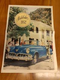1952 Studebaker V8 myyntiesite - sales brochure