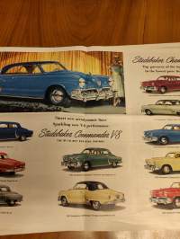1952 Studebaker V8 myyntiesite - sales brochure