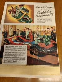 1952 Studebaker V8 myyntiesite - sales brochure