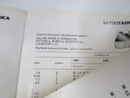 Warrior kierteytystyökalut - HSS-seostetut kierretystyökalut täydellä kierremuodolla -tuoteluettelo