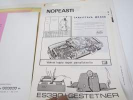 Gestetner 200, 201, 360, 390 monistuskonemallien esitteitä ym.