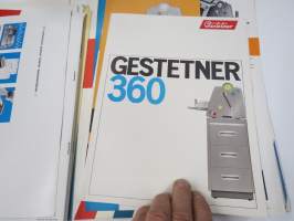 Gestetner 200, 201, 360, 390 monistuskonemallien esitteitä ym.