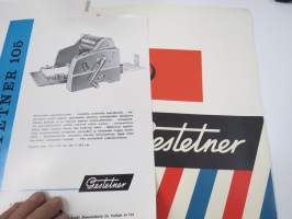 Gestetner 200, 201, 360, 390 monistuskonemallien esitteitä ym.