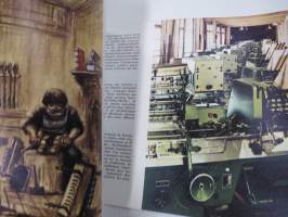 VEB Polygraph Buchbindereimaschinen / Bookbinding machines / Machines de reliure - DDR-valmisteiset kirjansidontakoneet -tuoteluettelo