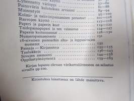 Painajan käsikirja, sisältää painoväriliitteen