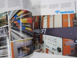 Swiss Graphic Machines / Graphische Maschinen und apparate aus der Schweitz - sveitsiläisvalmisteiset kirjapainokoneet -tuoteluettelo