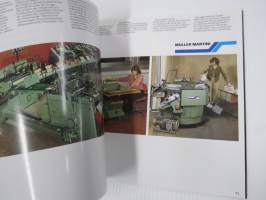 Swiss Graphic Machines / Graphische Maschinen und apparate aus der Schweitz - sveitsiläisvalmisteiset kirjapainokoneet -tuoteluettelo