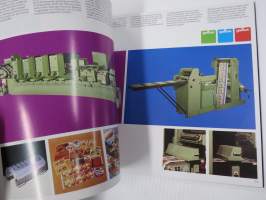 Swiss Graphic Machines / Graphische Maschinen und apparate aus der Schweitz - sveitsiläisvalmisteiset kirjapainokoneet -tuoteluettelo