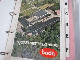 Lukko- ja lukitusalan tuoteluetteloita, tehtaiden ja maahantuojien kirjeitä yms. erä kansioissa, mm. Abloy, Boda, Börkey