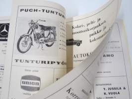 SM Moto-Cross joukkuekilpailu Artukaisissa 25.8.1968 -käsiohjelma