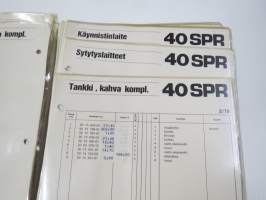 Husqvarna 240, 340, 40 SPR, 2.1978 -Reservdelar / Spare Parts -varaosaluettelot