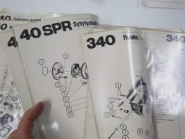 Husqvarna 240, 340, 40 SPR, 2.1978 -Reservdelar / Spare Parts -varaosaluettelot