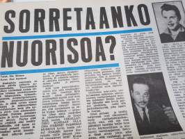 Hymy 1959 nr 1 - ensimmäinen ilmestynyt numero, kansikuva + artikkeli Brigitte Bardot, Kanttikärryjen comeback, Sorretaanko nuorisoa?, Jazz-basilli riehuu KOPIO