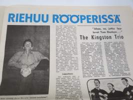 Hymy 1959 nr 1 - ensimmäinen ilmestynyt numero, kansikuva + artikkeli Brigitte Bardot, Kanttikärryjen comeback, Sorretaanko nuorisoa?, Jazz-basilli riehuu KOPIO