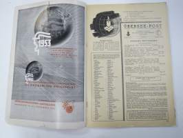 Übersee-Post - Deutschen Industriemesse Hannover 1952 -luettelojulkaisu -paljon kuluttajatuotteita mm. leluja, radioita, koriste-esineitä ym. hyvin kuvitettu
